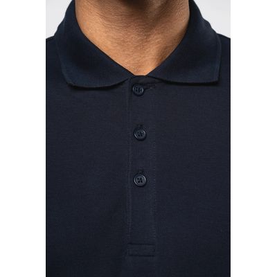 Polo de punto piqué manga corta