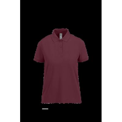 Polo mujer algodón preencogido Burgundy L