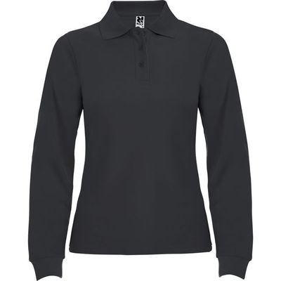 Polo mujer manga larga Plomo Oscuro Xl