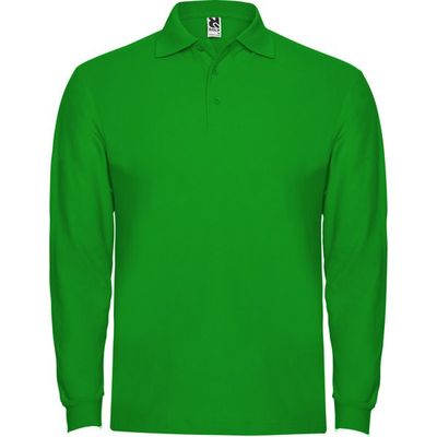 Polo Manga Larga con Puños Verde Grass M