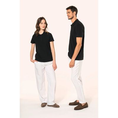 Polo de algodón de manga corta de chica