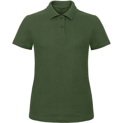 Polo entallado para mujer 100% algodón Bottle Green Xl