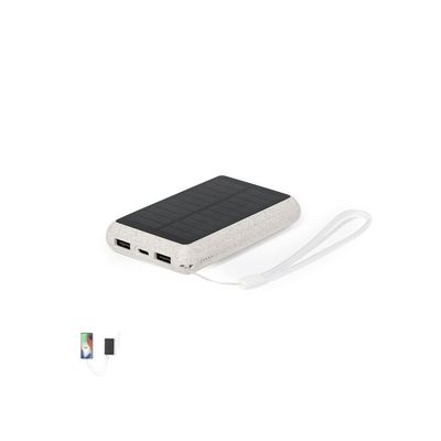 Power Bank Solar 5000mAh Fibra de Trigo