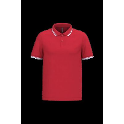 Polo manga corta hombre Red / White S