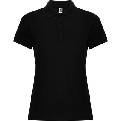Polo mujer manga corta entallado Negro S