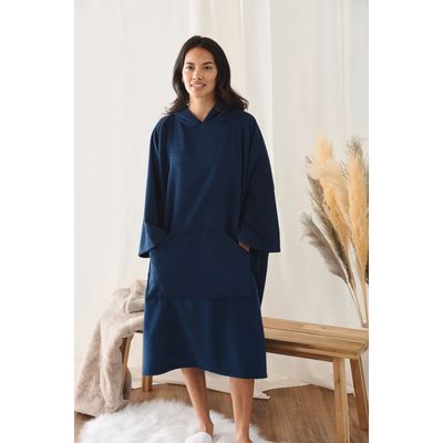 Poncho microfibra con capucha