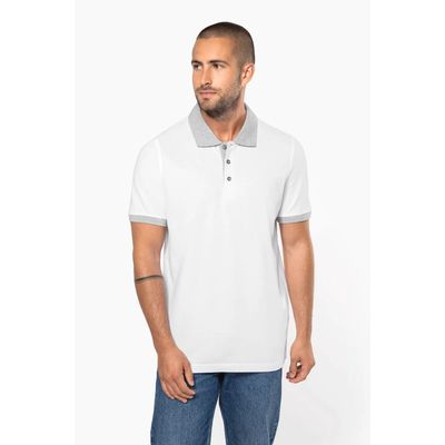 Polo bicolor hombre