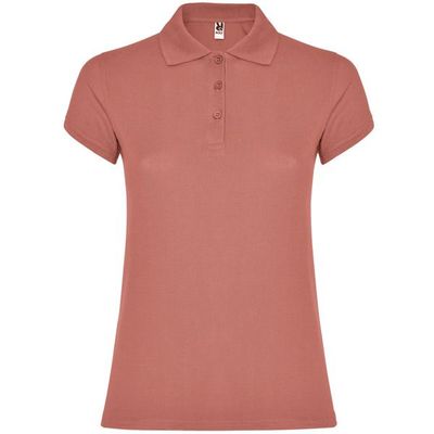 Polo Manga Corta Mujer Colores Rojo Pálido L