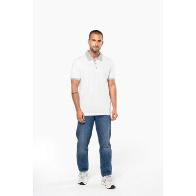 Polo bicolor hombre