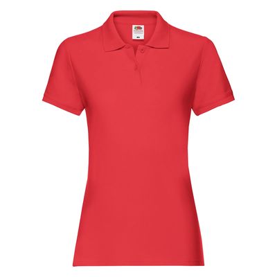 Polo premium mujer algodón Red S