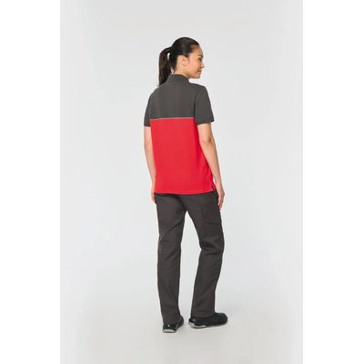 Polo bicolor manga corta unisex