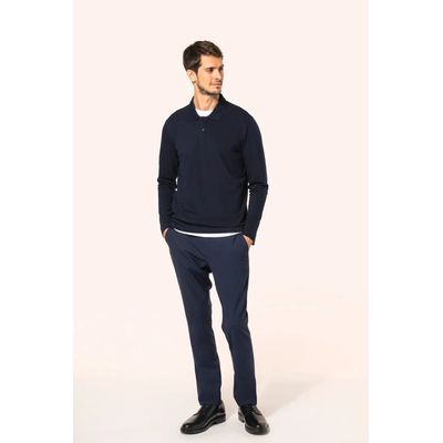 Polo manga larga hombre