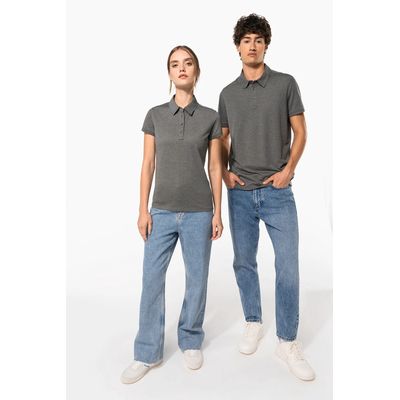 Polo básico de manga corta para mujer
