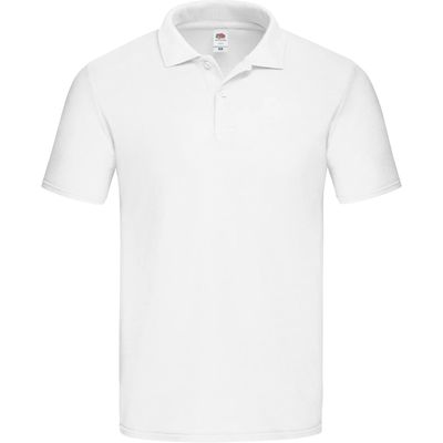Polo hombre de corte ceñido White Xxl