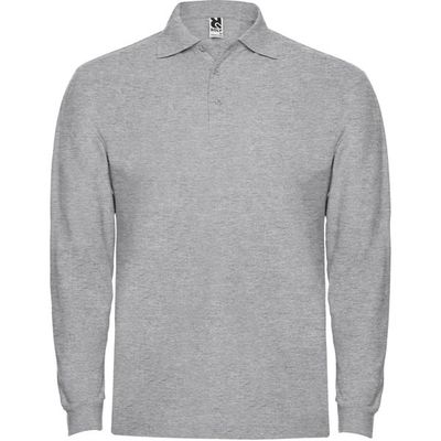 Polo Manga Larga con Puños Gris Vigore M