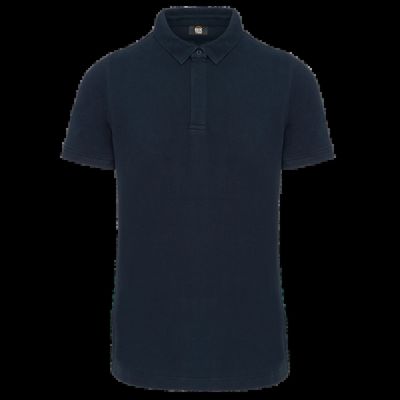 Polo con botones a presión Navy Xxl