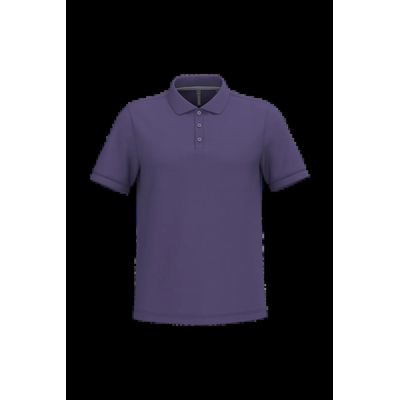 Polo de algodón manga corta para hombre Purple M