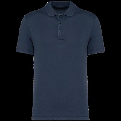 Polo eco hombre Washed Navy Blue S