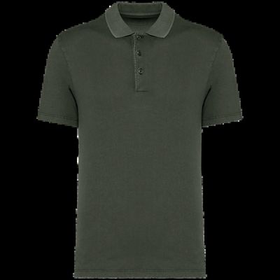 Polo eco hombre Washed Organic Khaki Xxl