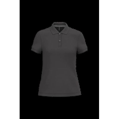 Polo manga corta mujer algodón Dark Grey S