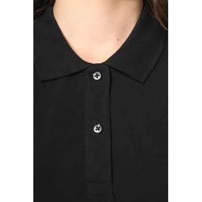 Polo de algodón de manga corta de chica