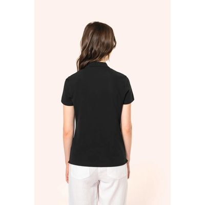 Polo de algodón de manga corta de chica