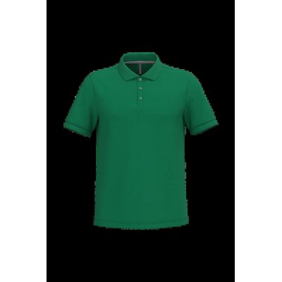 Polo de algodón manga corta para hombre Kelly Green M