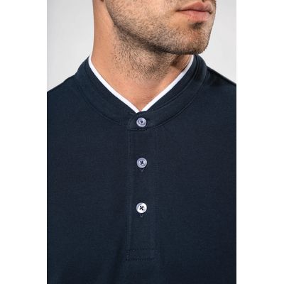 Polo cuello mao para hombre