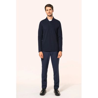 Polo manga larga hombre