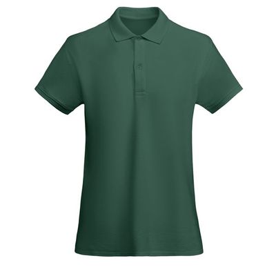 Polo Mujer Orgánico Manga Corta Verde Botella 2Xl