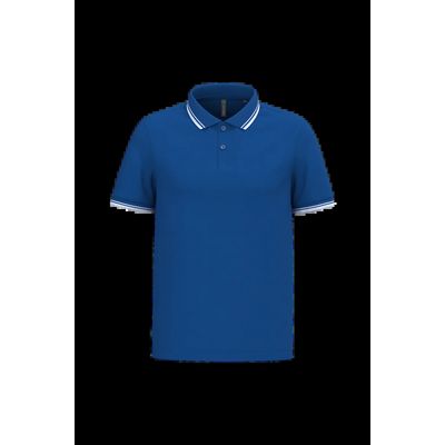 Polo manga corta hombre Royal Blue / White 4Xl