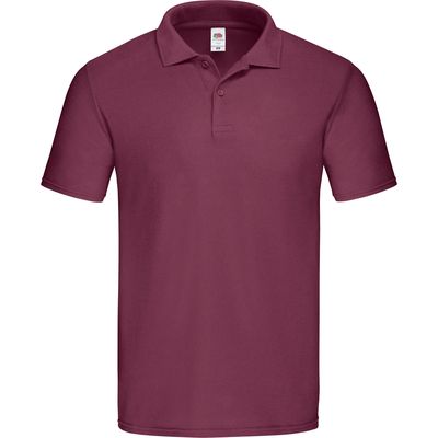 Polo hombre de corte ceñido Burgundy 3Xl