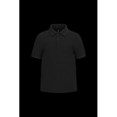 Polo infantil 100% algodón Black 4/6 Ans