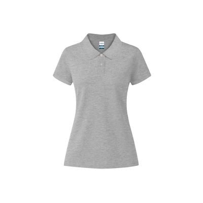 Polo Mujer Algodón Piqué Gri S
