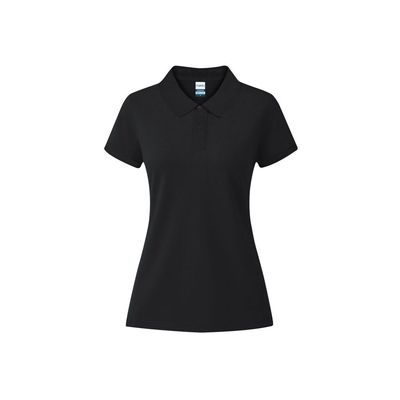 Polo Mujer Algodón Piqué Neg L