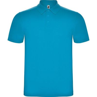 Polo de manga corta Unisex Turquesa Xl