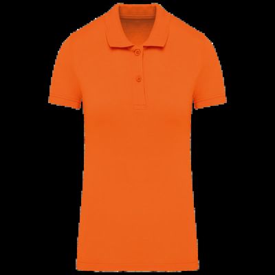 Polo de mujer de algodón orgánico Orange L