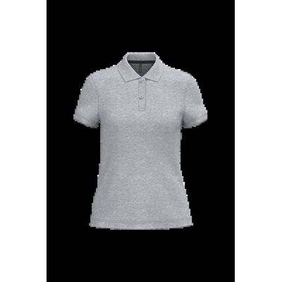 Polo manga corta mujer algodón Oxford Grey M