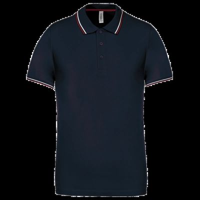 Polo de manga corta algodón Navy / Wine / White L
