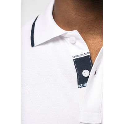 Polo manga corta 100% algodón piqué