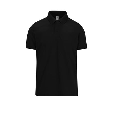 Polo manga corta hombre algodón preencogido Black Xl