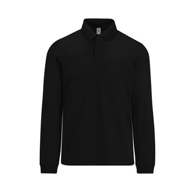 Polo manga larga hombre atemporal Black M