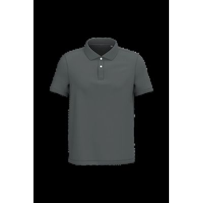 Polo algodón orgánico para hombre Iron Grey M