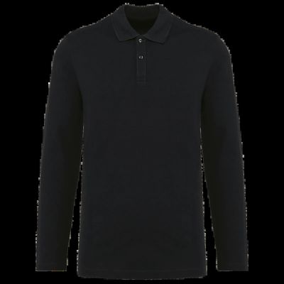 Polo manga larga hombre Black S