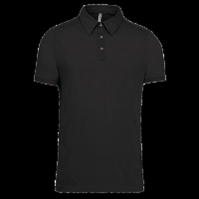 Polo atemporal manga corta hombre Black S