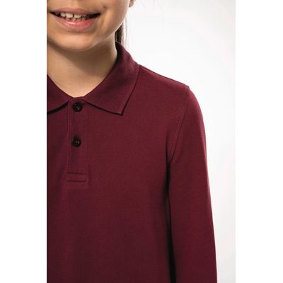 Polo manga larga infantil algodón