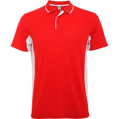 Polo técnico para deporte Rojo/Blanco 2Xl