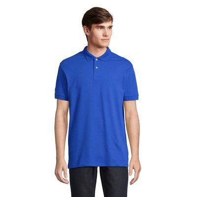 Polo hombre algodón corte cómodo Azul Royal Xxl