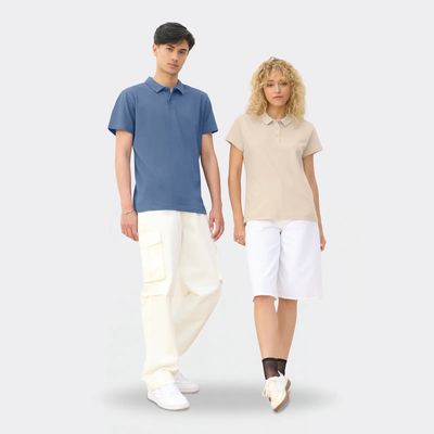 Polo mujer algodón manga corta