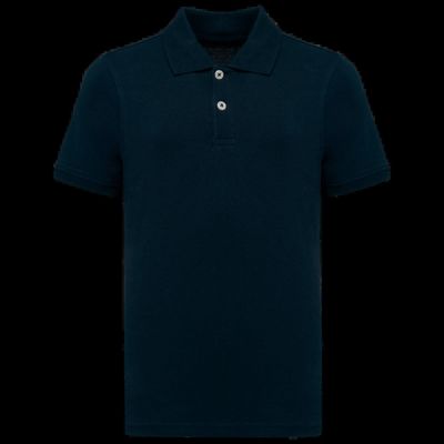Polo algodón orgánico infantil Navy 4/6 Ans